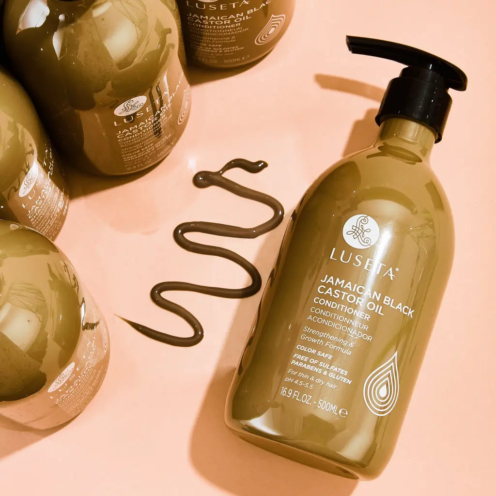 LUSETA JAMAICAN BLACK CASTOR OIL CONDITIONER 500Ml بلسم لوسيتا بزيت الخروع الأسود الجامايكي 500 مل