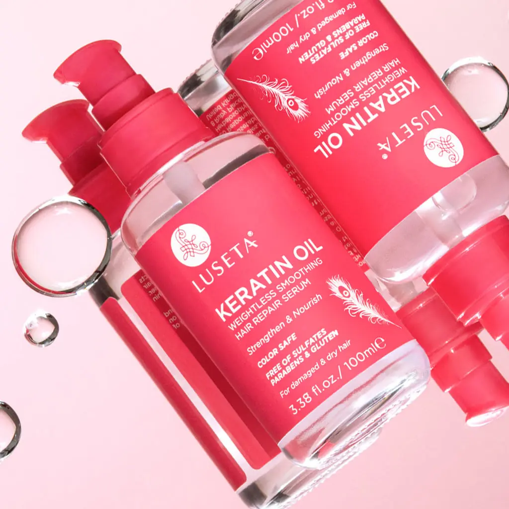 LUSETA KERATIN OIL HAIR REPAIR SERUM 100Mlسيروم إصلاح الشعر بزيت الكيراتين من لوسيتا 100 مل