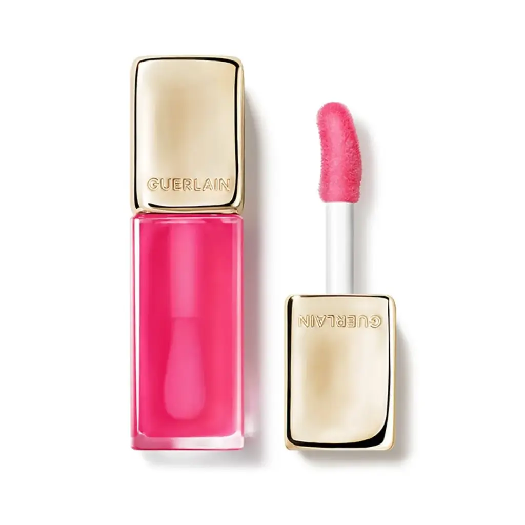 GUERLAIN KISSKISS BEE GLOW LIP BALM 458 POP ROSE GLOW
