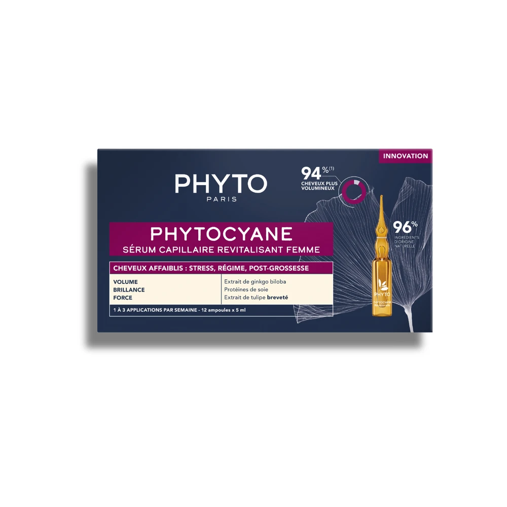 PHYTO PHYTOCYANE REVITALISANT FEMME 12 AMPOULES 5ML