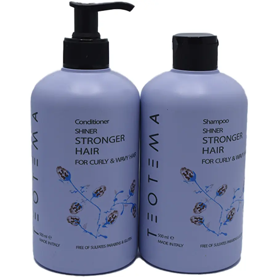 SET TEOTEMA CURLY & WAVY HAIR SHAMPOO & CONDITIONER 500ML