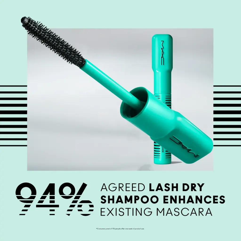 MAC LASH DRY SHAMPOO MASCARA REFRESHER  شامبو جاف للرموش من ماك مع منعش للماسكارا