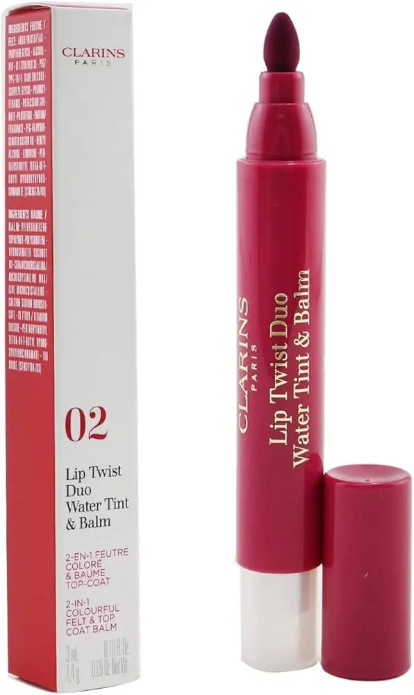 CLARNIS LIP TWIST DUO WATER TINT BALMبلسم الشفاه المائي ثنائي اللون من كلارنس