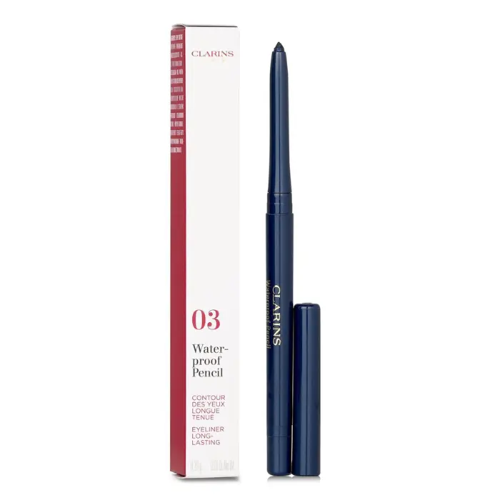 CLARINS Waterproof Colored Pencil Eyeliner - Intense Pigment Gel Eye Pencil 03قلم تحديد العيون جل ملون مقاوم للماء من كلارنس - قلم تحديد العيون جل ذو صبغة مكثفة 03