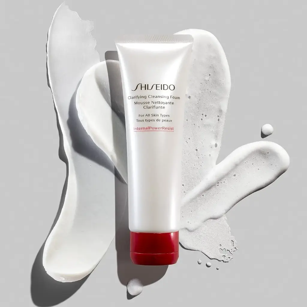 SHISEIDO Clarifying Cleansing Foam - 125 mL |  ALL SKIN TYPES رغوة شيسيدو المُنظِّفة والمُنقِّية - ١٢٥ مل | لجميع أنواع البشرة