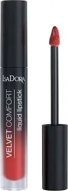  ISADORA Velvet Comfort Liquid Lipstick-Hot Coral 