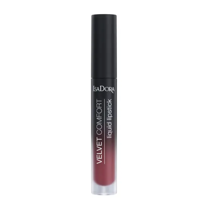  ISADORA Velvet Comfort Liquid Lipstick-Red Plum 