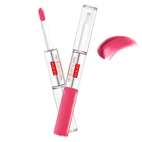 PUPA MADE TO LAST LIP DUO PINK SUNRISEأحمر شفاه بوبا ميد تو لاست ثنائي اللون بلون شروق الشمس الوردي 