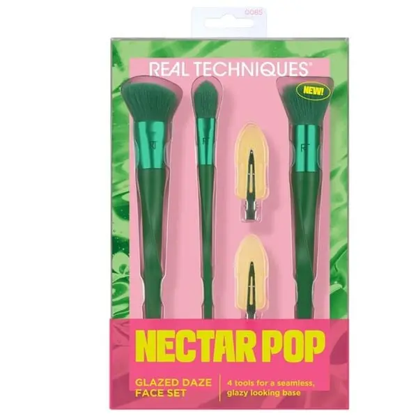 REAL TECHNIQUES NECTAR POP GLAZED DAZE FACE SET