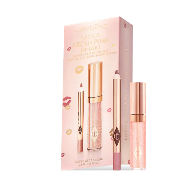 CHARLOTTE TILBURY GLOSSY FRESH PINK LIP DUO 