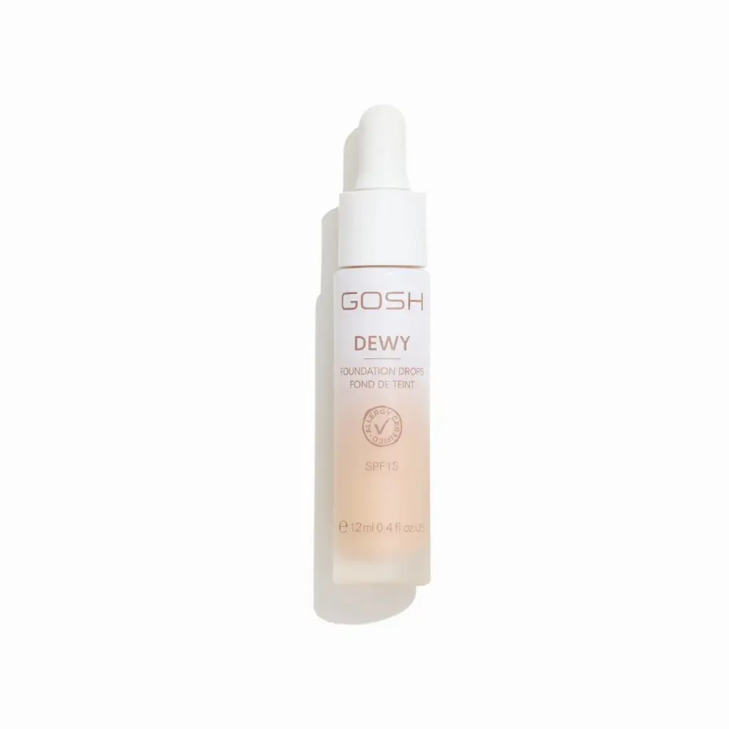 GOSH DEWY FOUNDATION DROPS 12 MI SPF 15 004 كوش سيروم أساس - 12 مل