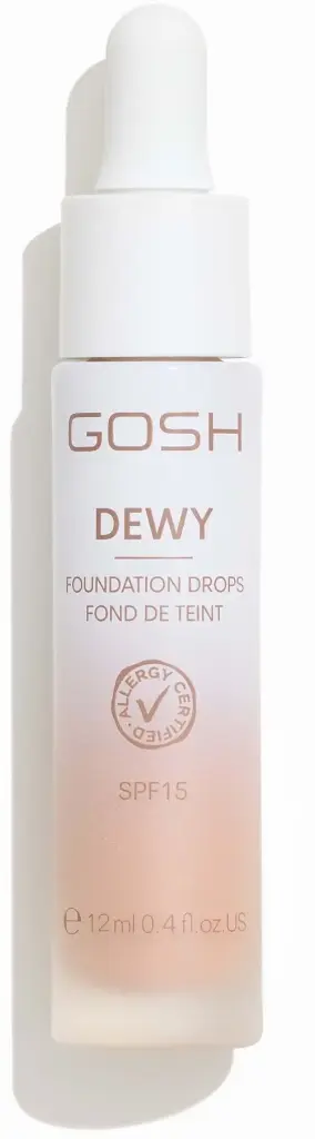 GOSH DEWY FOUNDATION DROPS 12 MI SPF 15 008 كوش سيروم أساس - 12 مل