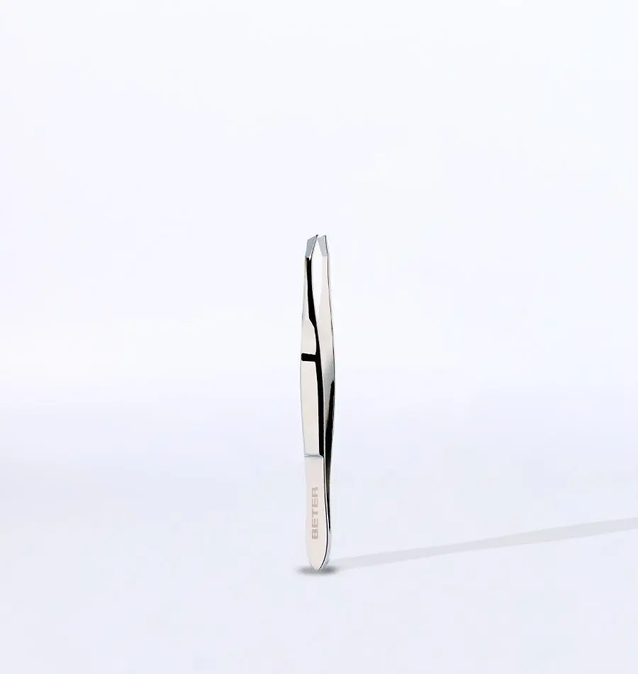 BETER NICKELPLATED CRAP TIP TWEEZERS 