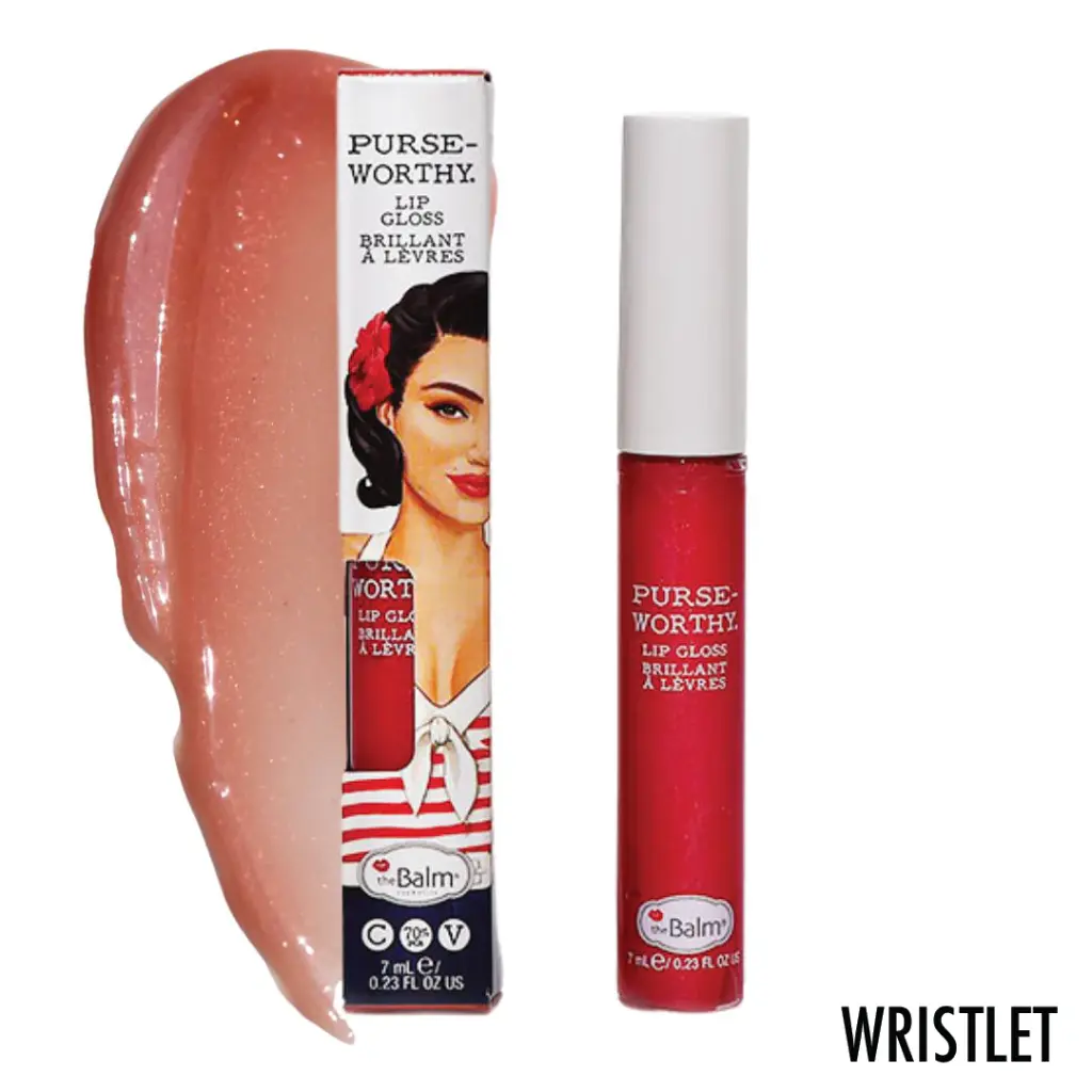 THE BALM LIP GLOSS PRILLANT A LEVRES  WRISTLET 