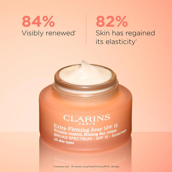 CLARINS EXTRA FIRMING SPF15 ALL SKIN TYPES 50ML كلارنس إكسترا فيرمنج SPF15 لجميع أنواع البشرة 50 مل