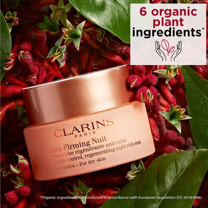 CLARINS EXTRA FIRMING NUIT DRY SKIN 50ML كلارنس إكسترا فيرمينج نوي للبشرة الجافة 50 مل
