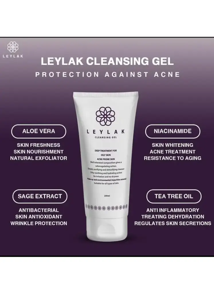 LEYLAK CLEANSING GEL OILY SKIN 200ML 