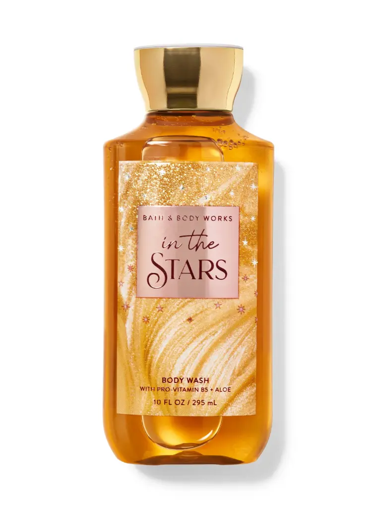  BATH AND BODY WORKS TWISTED PEPPER MINT IN THE STARS BODY WASH