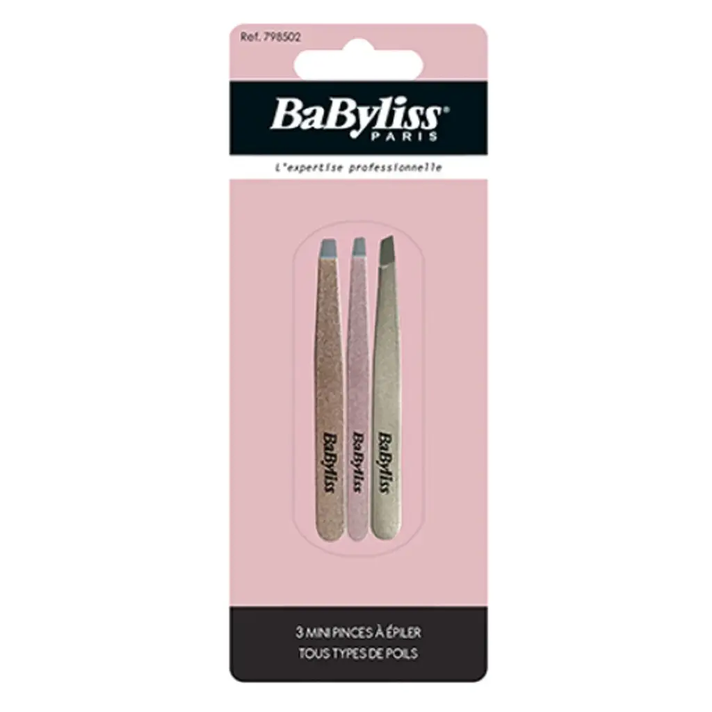BaByliss MINI FANCY TWEEZERS - 3pcs