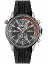 HUGO BOSS BOSS GLOBETROTTER MENS GREY DIAL BLACK SILICONE WATCH - 1513931