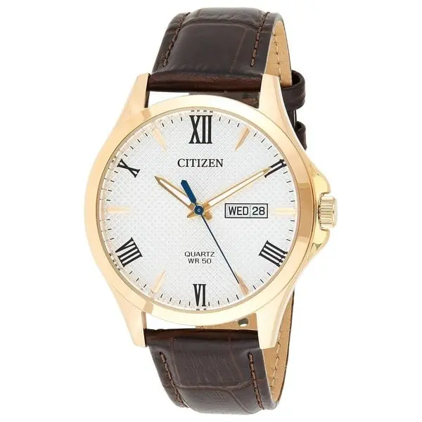 Citizen Watch BF2023-01A For Men - Analog Display, Leather Band - Black 