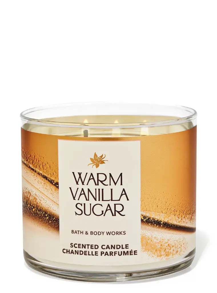 BATH BODY WORKS CHANDELLE PARFUMEE WARM VANILLA SUGAR 