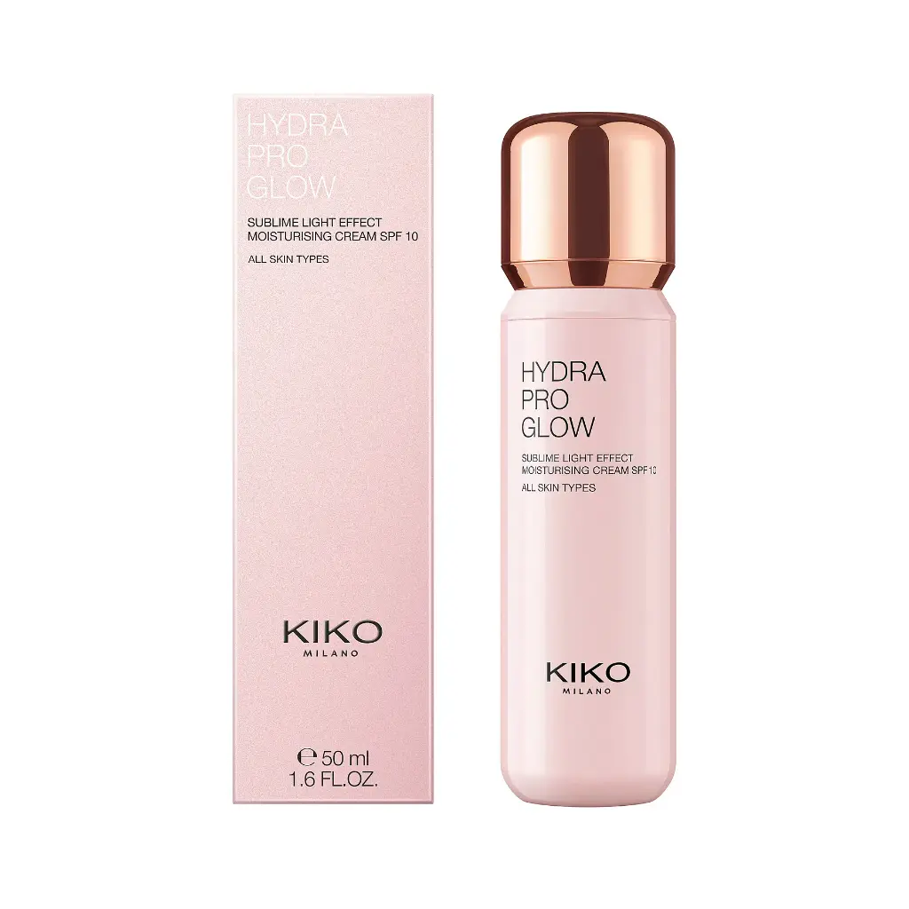 Kiko Milano New Hydra Pro Glow Creme med hyaluronsyre og SPF10. Give