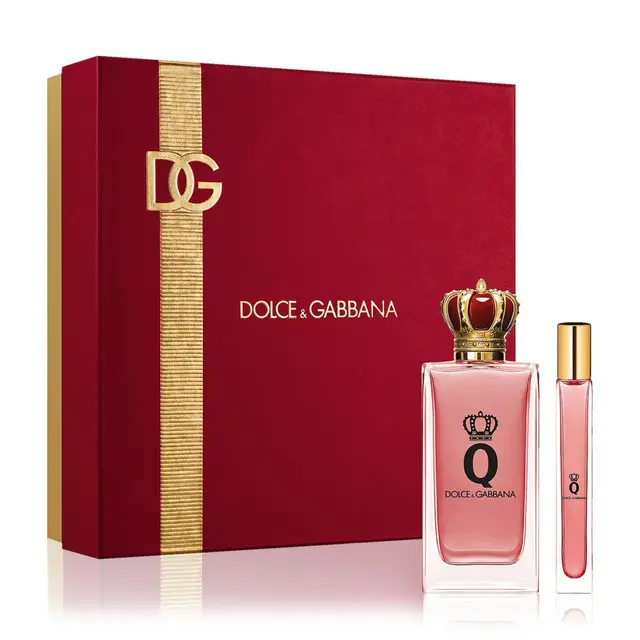 +DOLCE & GABBANA "Q" 2 PCS SET FOR WOMENدولتشي آند غابانا "كيو" مجموعة مكونة من قطعتين للنساء 100ml +10ml 