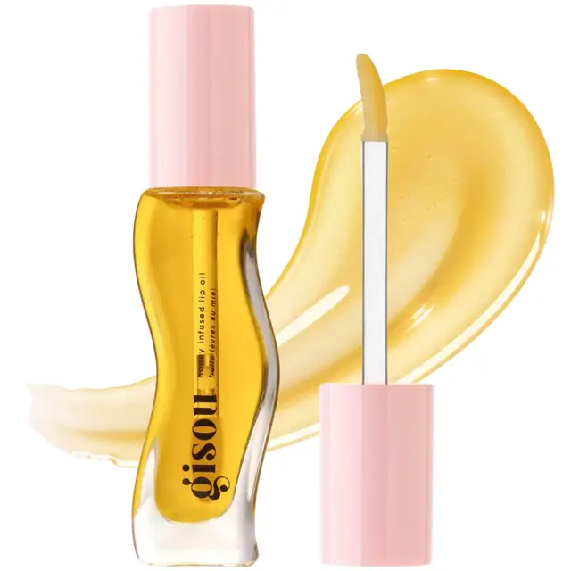 gisou honey infused lip oil honey gold