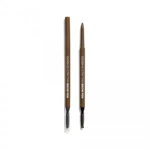 GOSH ULTRA THIN BROW PEN 002 كوش قلم حواجب رفيع للغاية - 002 رمادي بني