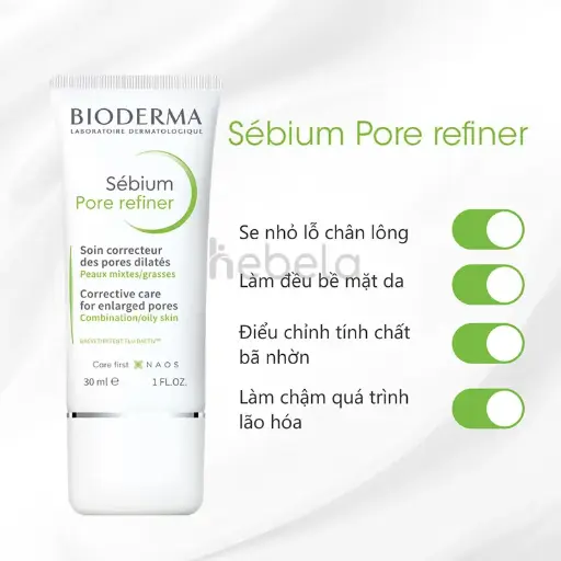 Bioderma Sebium Pore Refiner - 30ml                   بيوديرما سيبيوم لعلاج المسامات 30 مل