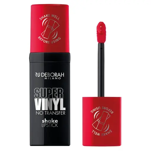 DEBORAH SUPER VINYL LIPSTICK 04 SIGNATURE REDحمرة كلوس ثابته 