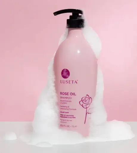 LUSETA ROSE OIL SHAMPOO 500MLشامبو لوسيتا بزيت الورد 500 مل