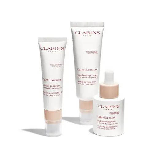 CLARINS G.S CALM ESSEN SOOTHNG EMULSN 50ML+RSTORNG TRTMNTOIL 15ML+SOOTHING TONNG LTN D/S 50ML