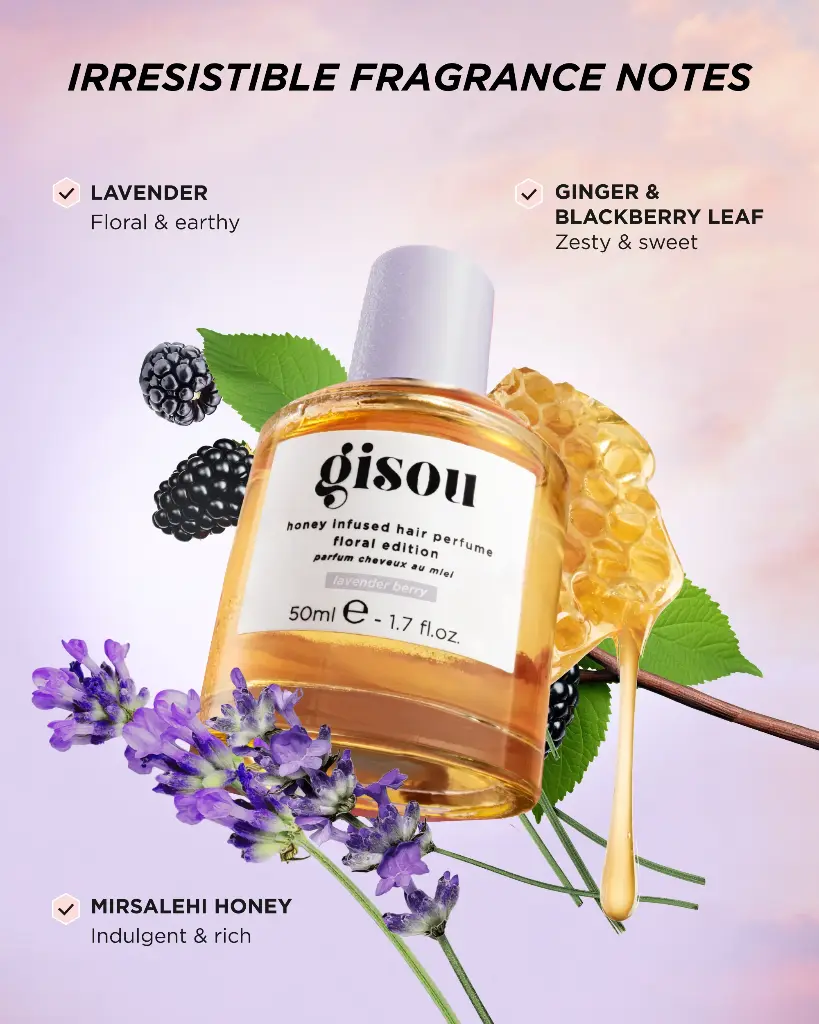 GISOU HONEY INFUSED HAIR PERFUM LAVENDER BERRY 50ML