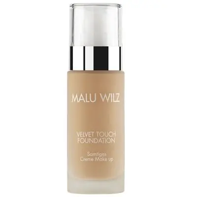  MALU WILZ VELVET TOUCH FOUNDATION 01 مالو ويلز كريم اساس فيلفيت 