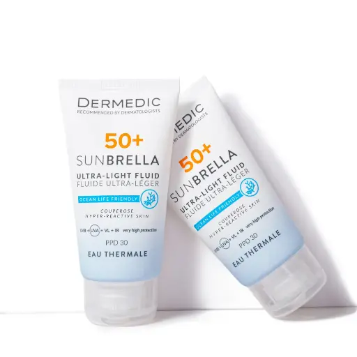 DERMEDIC 50SPF SUNBRELLA ULTRA- LIGHT FLUID COUPEROSE HYPER-REACTIVE SKIN 40ML