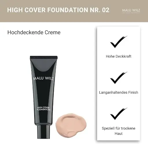  MALU WILZ HIGH COVER FOUNDATION /02 