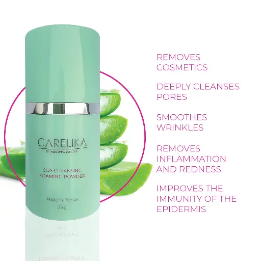 CARELIKA SOS CLEANSING FOAMING POWDER 25G