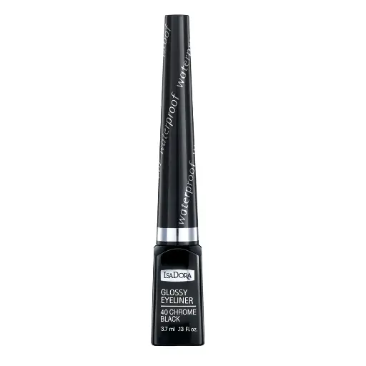  ISADORA GLOSSY EYELINER - CHROME BLACK   آيلاينر إيزادورا اللامع - أسود كرومي