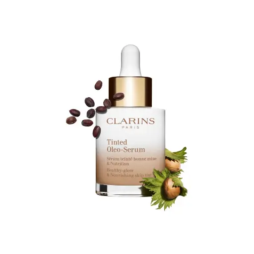 CLARINS Tinted Oleo-Serum Foundation - Hydrating Skin Tint Face Serum 01كريم أساس كلارنس تينتد أوليو-سيرم - سيروم مرطب للوجه 01
