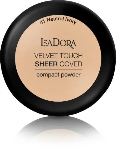  ISADORA VELVET TOUCH SHEER COMPACT POWDER-Neutral Ivory 