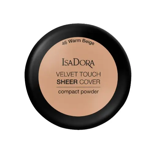  ISADORA VELVET TOUCH SHEER COMPACT POWDER-Warm Beige 