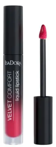  ISADORA VELVET COMFORT LIQUID LIPSTICK-RASPBERRY KISSأحمر شفاه سائل إيزادورا فيلفيت كومفورت - راسبيري كيس