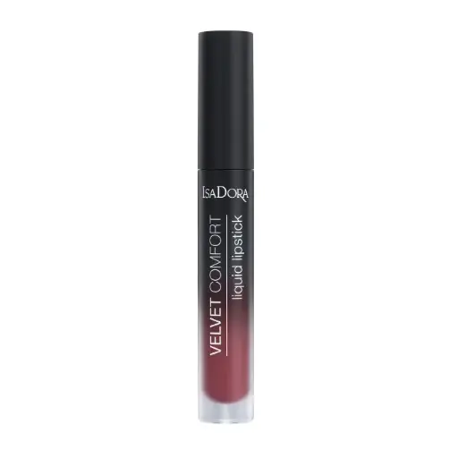  ISADORA Velvet Comfort Liquid Lipstick-Red Plum 