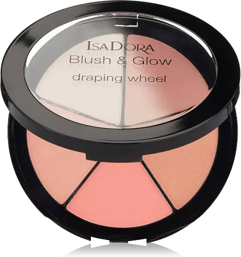  ISADORA BLUSH & GO DRAPING Wheel - PEACHY ROSE POP عجلة توزيع أحمر الخدود من إيزادورا - لون وردي فاتح