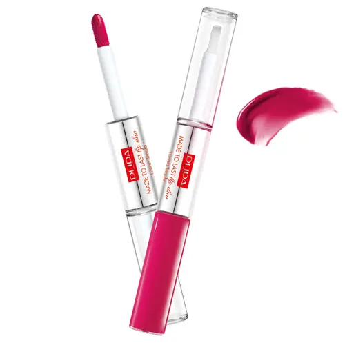 PUPA MADE TO LAST LIP DUO Geranium Fuchsia 