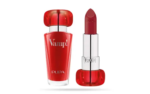 PUPA VAMP! LIPSTICK - INTENSE RED 301أحمر شفاه بوبا فامب! - أحمر داكن 301