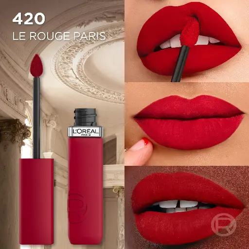  LOREAL OAP- MATTE.RESIST 420 LE ROUGE PARIS
