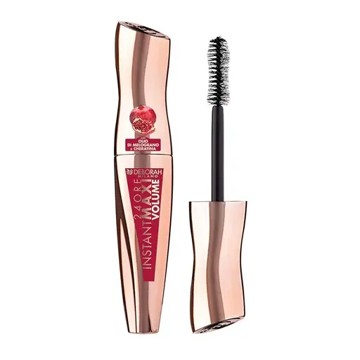 Deborah Instant Maxi Volume Pomegranate Oil 24 Hours Mascara مسكارا مكثفة للرموش بزيت الرمان